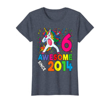 Load image into Gallery viewer, 6th Birthday Dabbing Unicorn Party Gift For 6 Years Old Girl T-Shirt
