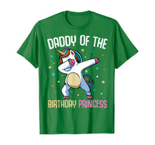 Load image into Gallery viewer, Dabbing Unicorn Daddy of the Birthday Princess Funny Bday T-Shirt