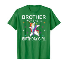 Load image into Gallery viewer, Brother of The Birthday Girl Unicorn Dabbing Party T-Shirt