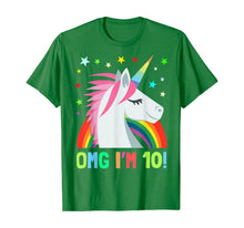 Load image into Gallery viewer, Unicorn Birthday Shirts For 10 Year Old Girls Boys OMG Gift