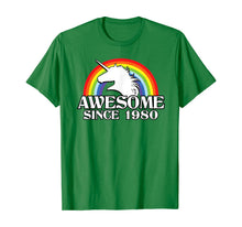 Load image into Gallery viewer, Rainbow Unicorn 40th birthday gift 1980 40 Years Old T-Shirt