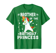 Load image into Gallery viewer, Dabbing Unicorn Brother Of The Birthday Princess Funny T-Shirt