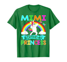 Load image into Gallery viewer, Mimi Of The Birthday Princess T-Shirt Dabbing Unicorn Gift T-Shirt