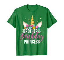 Load image into Gallery viewer, Brother Of The Birthday Princess Gift Unicorn Birthday T-Shirt