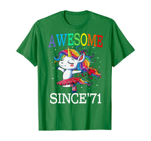 Load image into Gallery viewer, Unicorn 49th Birthday Gift Rainbow 1971 49 Years Old T-Shirt