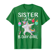 Load image into Gallery viewer, Matching Unicorn Sister Shirt , Sister of the Birthday Girl