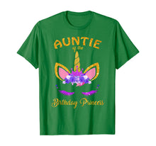 Load image into Gallery viewer, Auntie of the Birthday Princess Unicorn Girl T-Shirt