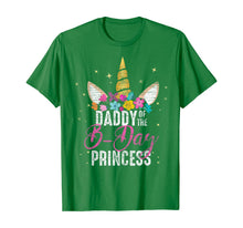 Load image into Gallery viewer, Daddy Of The B Day Princess Father Gifts Unicorn Birthday T-Shirt
