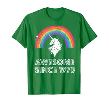 Load image into Gallery viewer, 1970 50th Birthday Gift Unicorn Rainbow 50 Years Old Costume T-Shirt