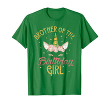 Load image into Gallery viewer, Brother Of The Birthday Girl Brother Gifts Unicorn Birthday T-Shirt