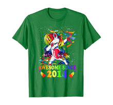 Load image into Gallery viewer, Awesome Since 2014 6th Birthday Unicorn Dabbing Girl Party T-Shirt