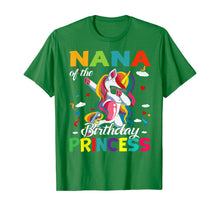 Load image into Gallery viewer, Nana Of The Birthday Princess Dabbing Unicorn Gifts T-Shirt