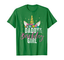 Load image into Gallery viewer, Daddy Of The Birthday Girl Father Gift Unicorn Birthday T-Shirt