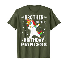 Load image into Gallery viewer, Dabbing Unicorn Brother Of The Birthday Princess Funny T-Shirt
