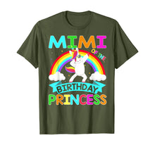 Load image into Gallery viewer, Mimi Of The Birthday Princess T-Shirt Dabbing Unicorn Gift T-Shirt
