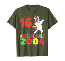 Load image into Gallery viewer, 16th Birthday Gifts 16 Yrs Old Unicorn Dabbing Tee Kid Party T-Shirt