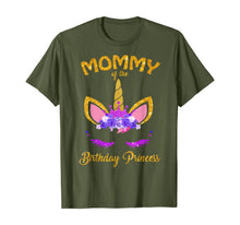 Load image into Gallery viewer, Mommy of The Unicorn Birthday Princess Matching Family T-Shirt