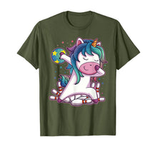 Load image into Gallery viewer, Dabbing Unicorn Bowling Birthday Party Gift For Girls T-Shirt