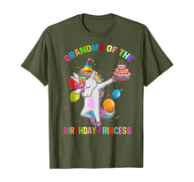 Load image into Gallery viewer, Womens Grandma of the Birthday Princess Unicorn Outfit T-Shirt