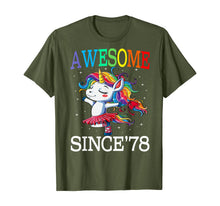 Load image into Gallery viewer, Unicorn 42nd Birthday Gift Rainbow 1978 42 Years Old T-Shirt