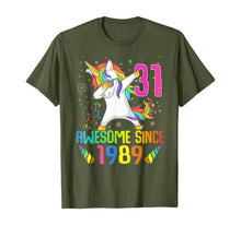 Load image into Gallery viewer, 31 Years Old 31th Birthday Unicorn Dabbing Shirt Girl Party T-Shirt