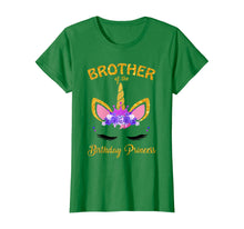 Load image into Gallery viewer, Brother of the Birthday Princess Unicorn Girl T Shirt Outfit