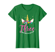 Load image into Gallery viewer, 3 Years Old Birthday Girl Gifts Unicorn 3rd Birthday T-Shirt