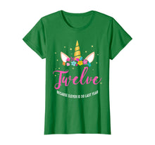 Load image into Gallery viewer, 12 Years Old Birthday Girl Gifts Unicorn 12th Birthday T-Shirt