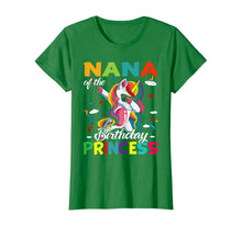 Load image into Gallery viewer, Nana Of The Birthday Princess Dabbing Unicorn Gifts T-Shirt