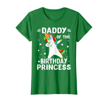 Load image into Gallery viewer, Dabbing Unicorn Daddy Of The Birthday Princess Funny T-Shirt