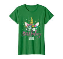 Load image into Gallery viewer, Sister Of The Birthday Girl Sibling Gift Unicorn Birthday T-Shirt