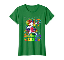 Load image into Gallery viewer, Awesome Since 2014 6th Birthday Unicorn Dabbing Girl Party T-Shirt