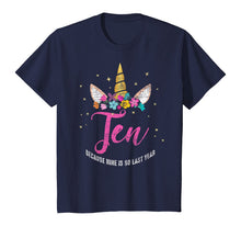 Load image into Gallery viewer, 10 Years Old Birthday Girl Gifts Unicorn 10th Birthday T-Shirt