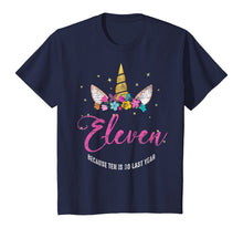 Load image into Gallery viewer, 11 Years Old Birthday Girl Gifts Unicorn 11th Birthday T-Shirt
