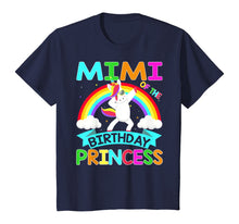 Load image into Gallery viewer, Mimi Of The Birthday Princess T-Shirt Dabbing Unicorn Gift T-Shirt