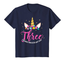 Load image into Gallery viewer, 3 Years Old Birthday Girl Gifts Unicorn 3rd Birthday T-Shirt