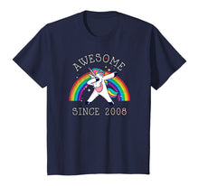 Load image into Gallery viewer, Dabbing Unicorn Birthday Girl Gifts 11 Years Old Since 2008 T-Shirt