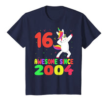 Load image into Gallery viewer, 16th Birthday Gifts 16 Yrs Old Unicorn Dabbing Tee Kid Party T-Shirt