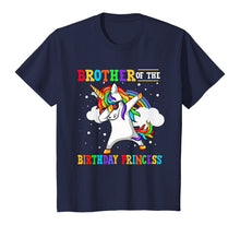 Load image into Gallery viewer, Brother of the Birthday Princess Unicorn Girl T-Shirt T-Shirt