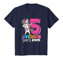 Load image into Gallery viewer, Unicorn Dabbing 5th Birthday Shirt Girls Bday Party Gift T-Shirt