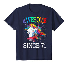 Load image into Gallery viewer, Unicorn 49th Birthday Gift Rainbow 1971 49 Years Old T-Shirt