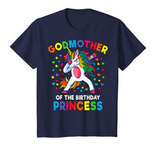 Load image into Gallery viewer, Godmother Of The Birthday Princess Dabbing Unicorn Party T-Shirt