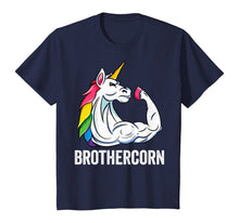 Load image into Gallery viewer, Cute Unicorn Brother Girl Birthday Party Apparel BrotherCorn T-Shirt