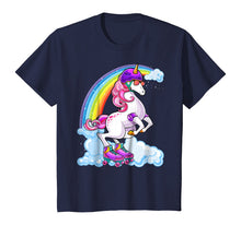 Load image into Gallery viewer, Unicorn Roller Skate Roller Derby Birthday Shirt Girls Gift