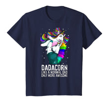 Load image into Gallery viewer, Dadacorn Dad Only More Awesome Mens Unicorn Birthday Gift T-Shirt