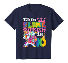 Load image into Gallery viewer, Girl Slime Queen 10 10th Birthday Unicorn T Shirt Gift