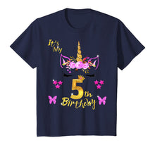Load image into Gallery viewer, Unicorn Birthday Shirt For Girls OMG It's My 5th Birthday