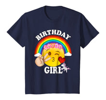 Load image into Gallery viewer, Emoji Birthday Shirt For Girls Unicorn Rainbow Heart Kiss