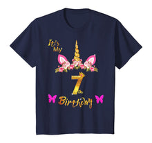 Load image into Gallery viewer, Unicorn Birthday Shirt For Girls OMG It's My 7th Birthday