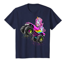 Load image into Gallery viewer, Monster Truck Unicorn Birthday Party Monster Truck Girl Gift T-Shirt